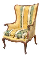 Fauteuil - Bois, Noyer, Textile