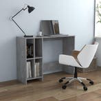 vidaXL Bureau 102,5x35x75 cm bewerkt hout betongrijs, Verzenden