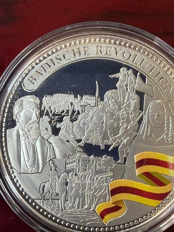 Duitsland. Silver medal Badische Revolution - 14,66g Silber