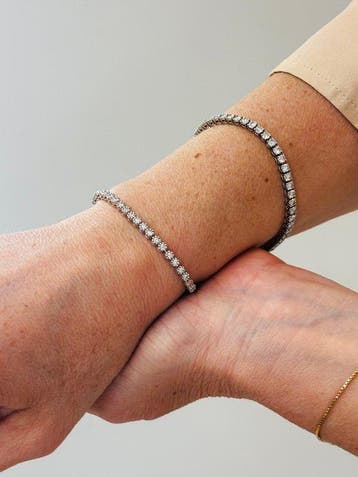 Armband - 18 karaat Witgoud - 0.85ct. tw. Diamant