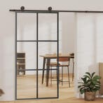 vidaXL Schuifdeur met beslag 102x205 cm aluminium en, Doe-het-zelf en Bouw, Deuren en Vliegenramen, Verzenden, Nieuw