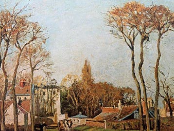 Camille Pissarro (1830-1903) - Entrée de Village