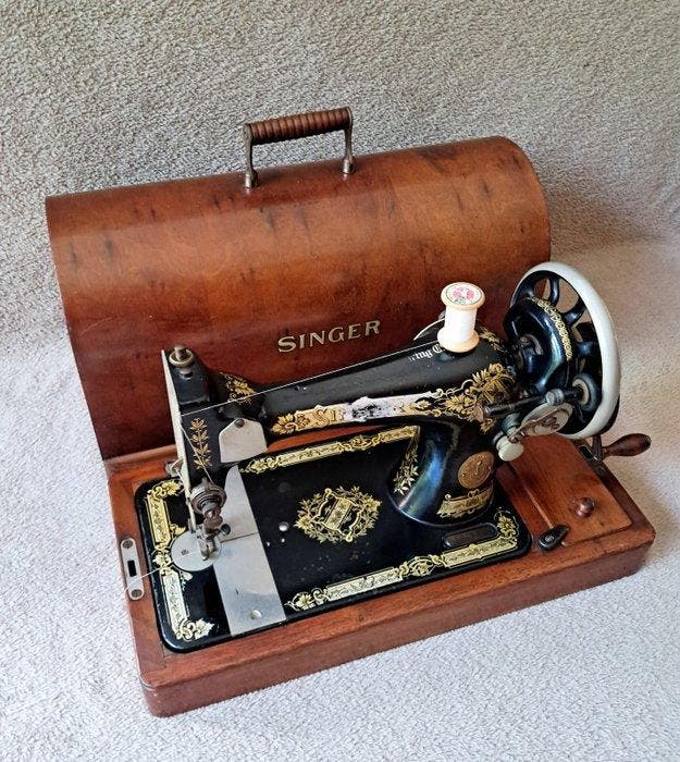 Singer 28K (1923) Machine à coudre - Fonte - Handgeslingerd, Antiquités & Art, Art | Objets design