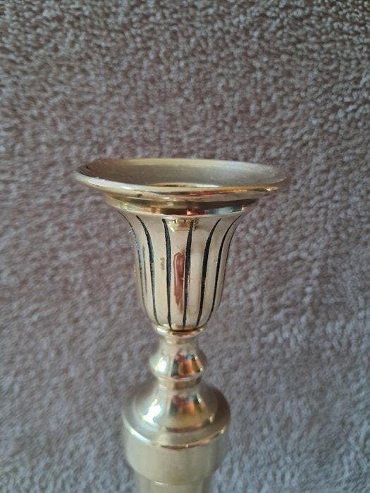 Kandelaar (2) - Messing - Regency, Antiek en Kunst, Curiosa en Brocante