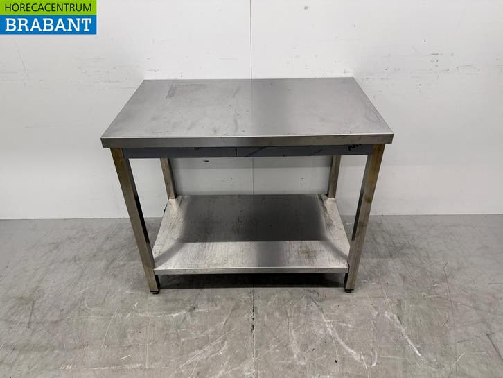 Table de travail en acier inoxydable avec étagère inférieure, Zakelijke goederen, Horeca | Overige, Verzenden