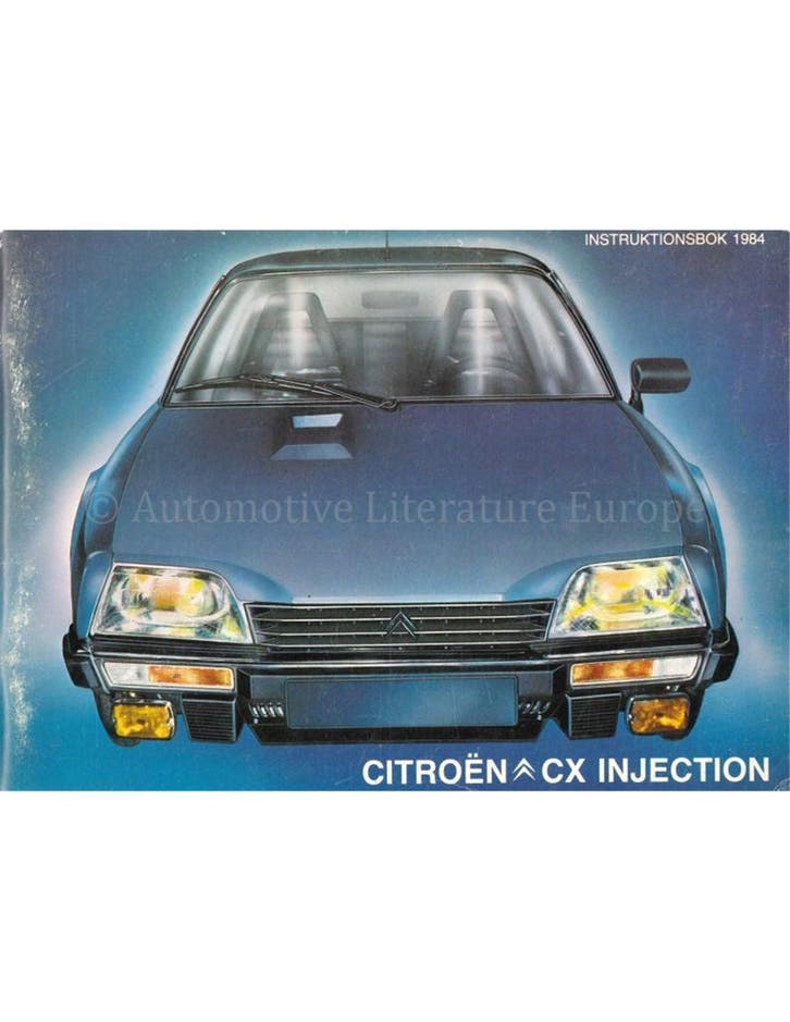 1984 CITROËN CX INJECTION INSTRUCTIEBOEKJE ZWEEDS, Auto diversen, Handleidingen en Instructieboekjes