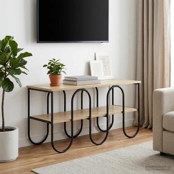 vidaXL TV-meubel 100 x 40 x 50 cm Sonoma Eiken Bewerkt hout, Verzenden