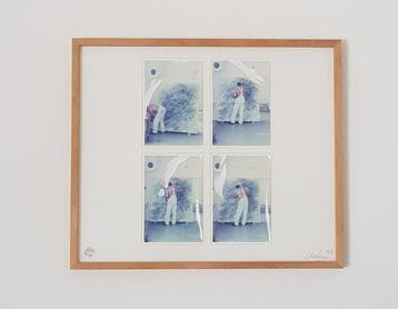 Günther Uecker (1930-2025) - 4 übermalte Fotografie-Unikate, Antiek en Kunst