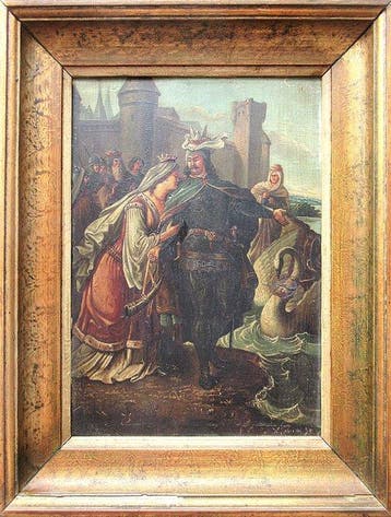 Karl Schröter (1827-1909) - Elsas Abschied von Lohengrin -
