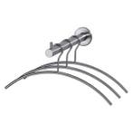 Intersteel garderobesteun met 3 kledinghangers rvs