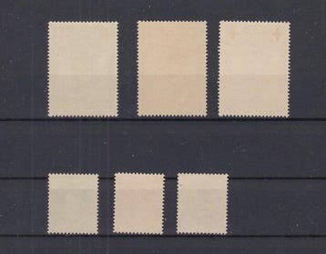 België 1912 - Rode Kruis - OBP : 126/128 , 129/131, Gestempeld