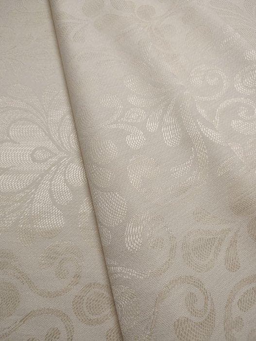 B135 - 580 x 135 cm - Eccezionale jacquard in puro lino e, Antiek en Kunst, Antiek | Tapijten, Tafelkleden en Textiel