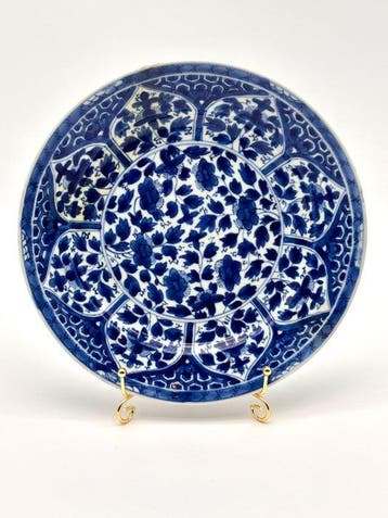 Assiette - Porcelaine - Rare Kangxi 1662
