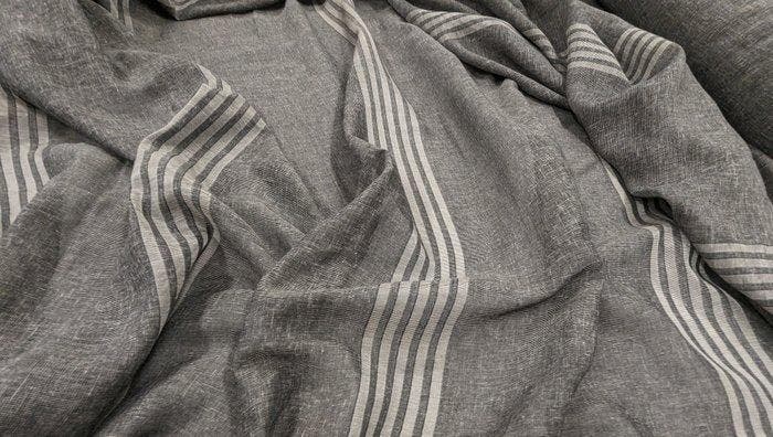 Fantastico tendaggio in misto lino by Mario Cavelli - 570 x, Antiek en Kunst, Antiek | Tapijten, Tafelkleden en Textiel