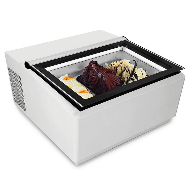 Schepijsvitrine | Wit | 3x 5L | -16°C/-18°C | Statisch |, Articles professionnels, Horeca | Équipement de cuisine, Envoi