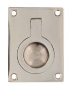 Intersteel Luikring recht 41mm x 31mm nikkel, Ophalen of Verzenden