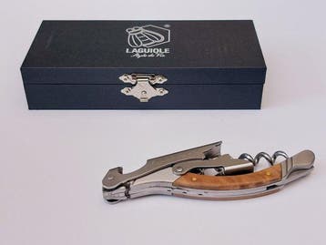 Laguiole - Corkscrew - Olive Wood - style de - Kurkentrekker, Antiek en Kunst