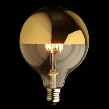 Filament LED Lamp Globe Mirror Gold Ø95mm E27 4W, Huis en Inrichting, Verzenden, Nieuw