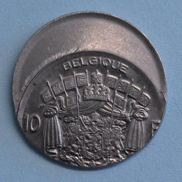 België. 10 Frank EXTREME MISSLAG (Zonder minimumprijs)