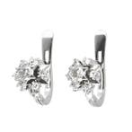 Boucles doreilles - 18 carats Or jaune Diamant (Naturelle)
