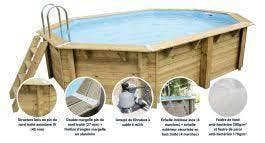 Ubbink Zwembad Sunwater 490 x 300 x 120 Hoog Blauwe Liner, 120 cm of meer, Verzenden, 200 tot 300 cm, Nieuw