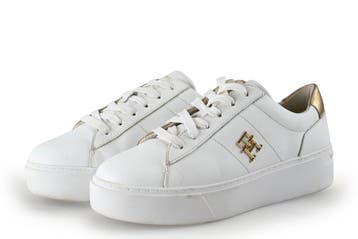 Tommy Hilfiger Sneakers in maat 37 Wit, Kleding | Dames, Verzenden, Wit, Zo goed als nieuw, Sneakers