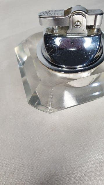 Zonder minimumprijs - Tafelaansteker - Glas, Staal, Verzamelen, Nieuw