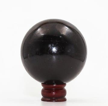 Orbe en cristal de tourmaline noire extraordinaire – 175 mm