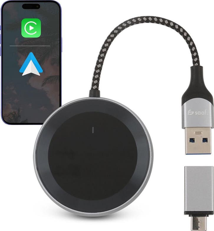 2dekans | Saaf D200 Plus Apple CarPlay & Android Auto Dongle, Auto diversen, Auto-accessoires, Ophalen of Verzenden