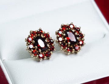 Sans prix de réserve - Boucles doreilles - argent 925,, Handtassen en Accessoires, Oorbellen, Nieuw