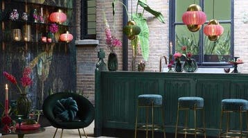 2dekans | Light & Living Hanglamp Cetara - Kralen Roze/Brons, Ophalen of Verzenden, Nieuw