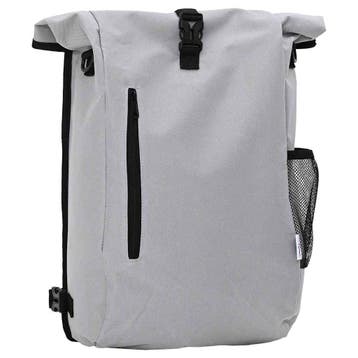 vidaXL Fietstas Grijs 31 x 13 x 58 cm Polyester, Fietsen en Brommers, Fietsaccessoires | Fietstassen, Verzenden, Nieuw