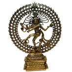 Beeld Shiva Nataraj XXXL Dubbele Ring - Messing, Sport en Fitness, Gezondheidsproducten en Wellness, Ophalen of Verzenden, Nieuw