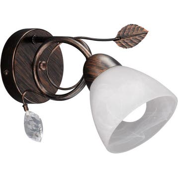 LED Wandlamp Trion Trada - Antiek Roestkleur, E14 Fitting &, Huis en Inrichting, Lampen | Wandlampen, Verzenden, Nieuw