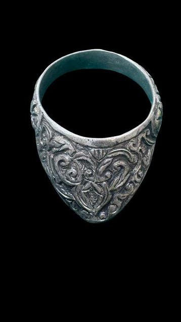 Middeleeuws Zilver Ring, Antiek en Kunst