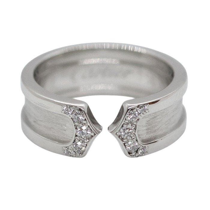 Cartier - Ring - C2 Ring - 18 karaat Witgoud -, Handtassen en Accessoires, Ringen