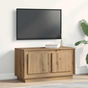vidaXL TV Kast 80 x 35 x 45 cm artisanaal eikenkleurig, Verzenden, Nieuw