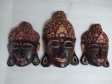 Decoratief ornament (3) - Sculpturale drieluik: 3, Antiek en Kunst
