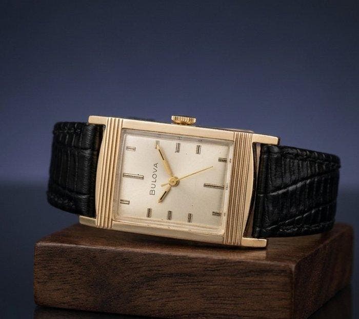 Bulova - 1963 Bulova Tank Art Deco - 10K RGP - Zonder, Bijoux, Sacs & Beauté, Montres | Hommes