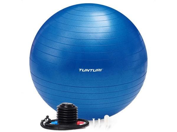 Veiling - Tunturi Fitness Bal met pomp 75 cm blauw, Sports & Fitness, Équipement de fitness