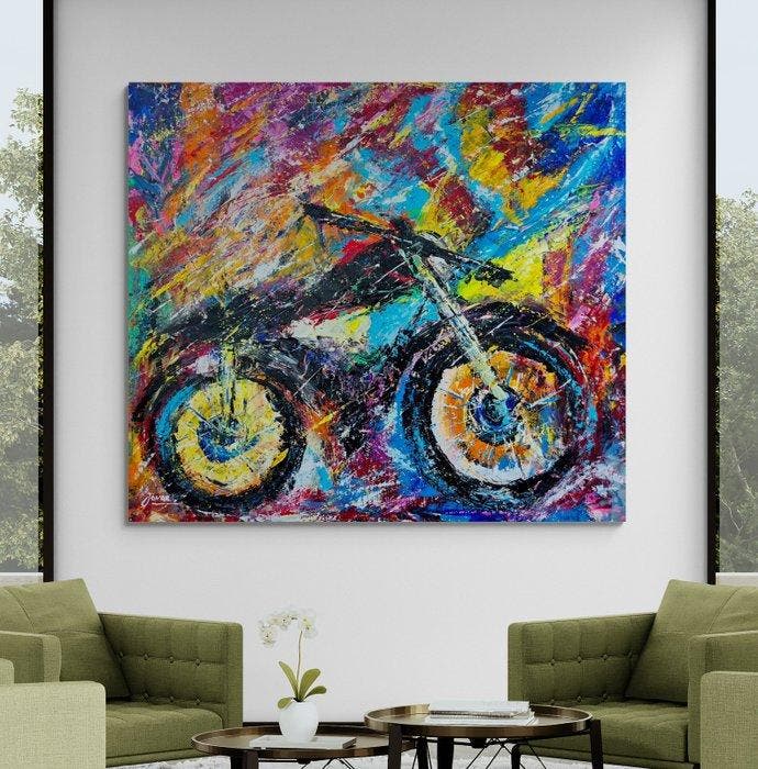 Jovan Srijemac (1962) - Hello Amsterdam - XXL (No Reserve, Antiek en Kunst, Kunst | Schilderijen | Modern