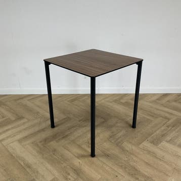 Eromes hoge kantinetafel 80x80 cm / hoogte 90 cm, donker, Gebruikt, Bureau