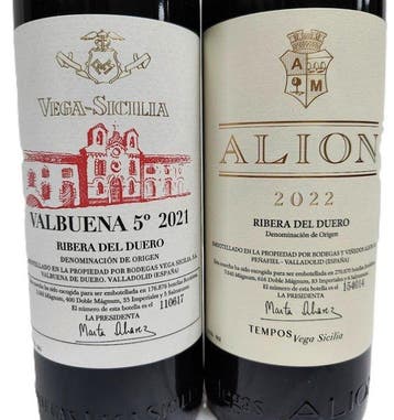 2021 Vega Sicilia, Valbuena 5º Año & 2022 Alión - Ribera del