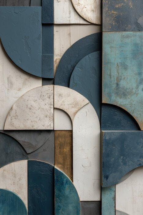 Lea Ottavi - Muted Azure Balance XXL, Antiek en Kunst, Kunst | Designobjecten