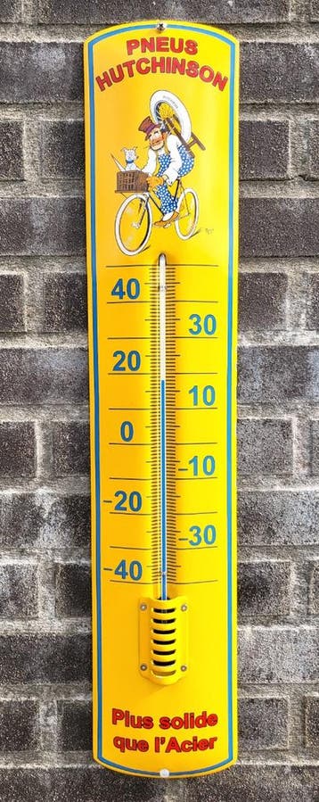 Thermometer Pneus hutchinson, Collections, Marques & Objets publicitaires, Verzenden