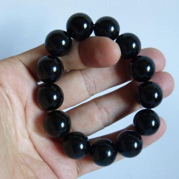 Collectie Mexicaanse obsidiaanarmbanden- 201 g