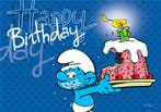De Smurfen Happy Birthday Postkaart, Verzamelen, Ophalen of Verzenden, Nieuw