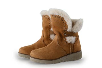 Skechers Enkellaarzen Meisjes in maat 30 Cognac, Verzenden, Jongen of Meisje, Schoenen, Skechers