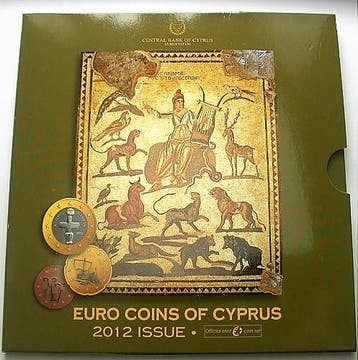 Munten set 1 Cent-2 Euro 2012 Zypern, Verzenden