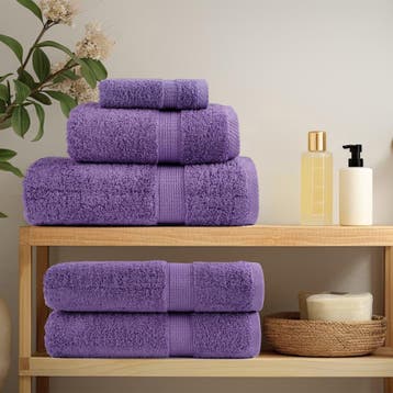 vidaXL Gastendoekjes SOLUND 10 st 600 g/m² 30x50 cm paars, Huis en Inrichting, Verzenden, Nieuw